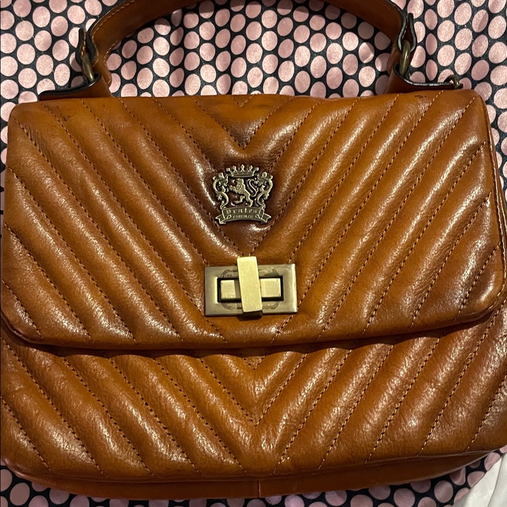 Elegant Leather Quilted Satchel